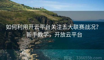 如何利用开云平台关注五大联赛战况？ - 新手教学，开放云平台
