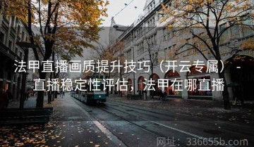 法甲直播画质提升技巧（开云专属） - 直播稳定性评估，法甲在哪直播