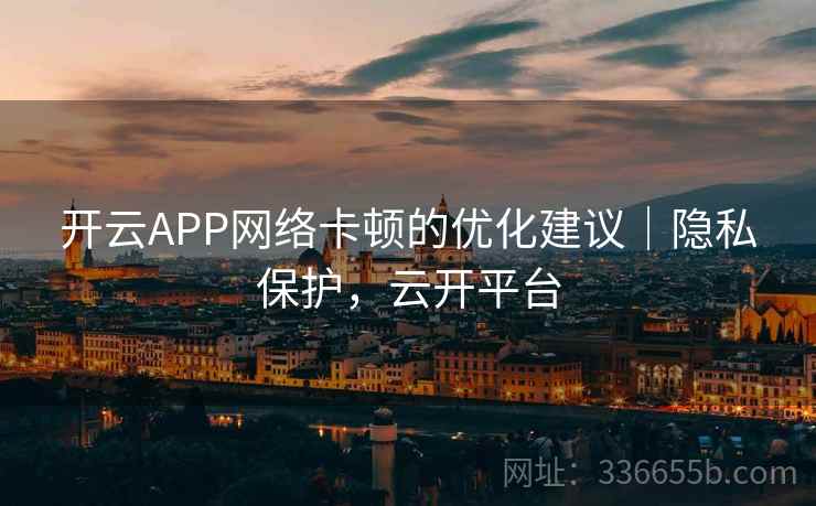 开云APP网络卡顿的优化建议｜隐私保护，云开平台